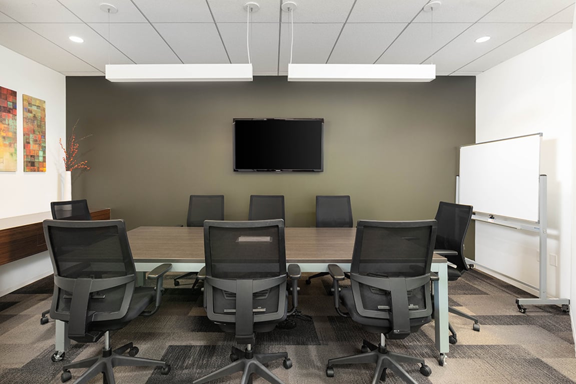 An interior shot of 8 Person Meeting Room