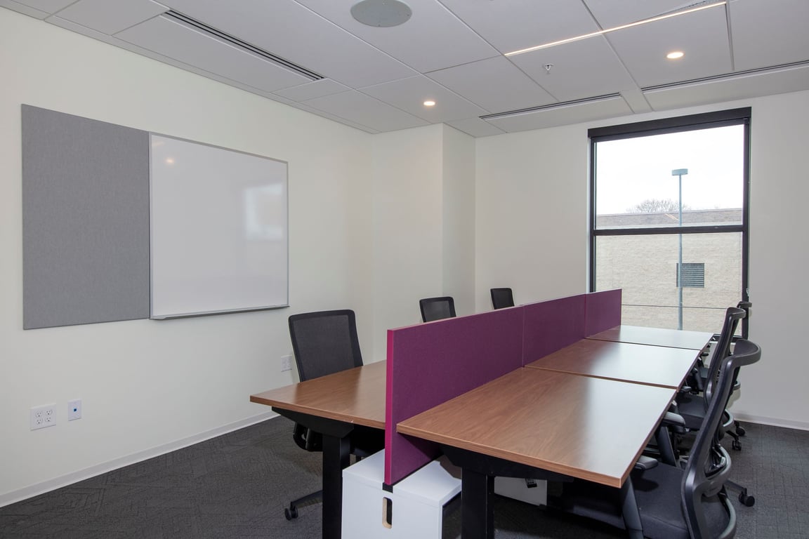 An interior shot of 6-Desk Office Suite