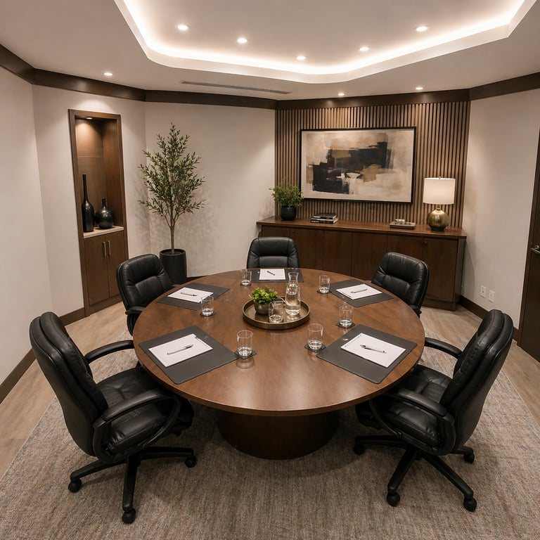 An interior shot of Small Boardroom