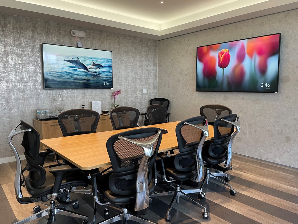 An interior shot of Evolve Meeting Room