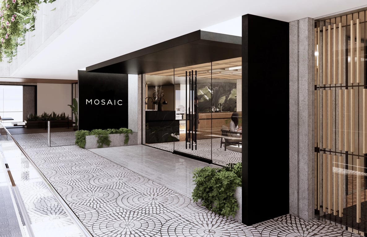 An interior shot of Industrious - Mosaic