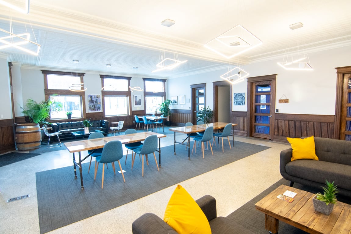 An interior shot of Hunt Street Station