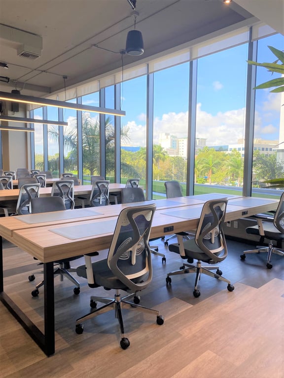 An interior shot of ICONIC Workspaces - Aventura