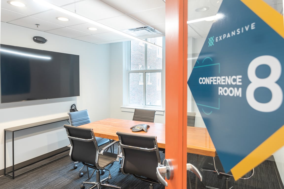 An interior shot of Conference Room 8