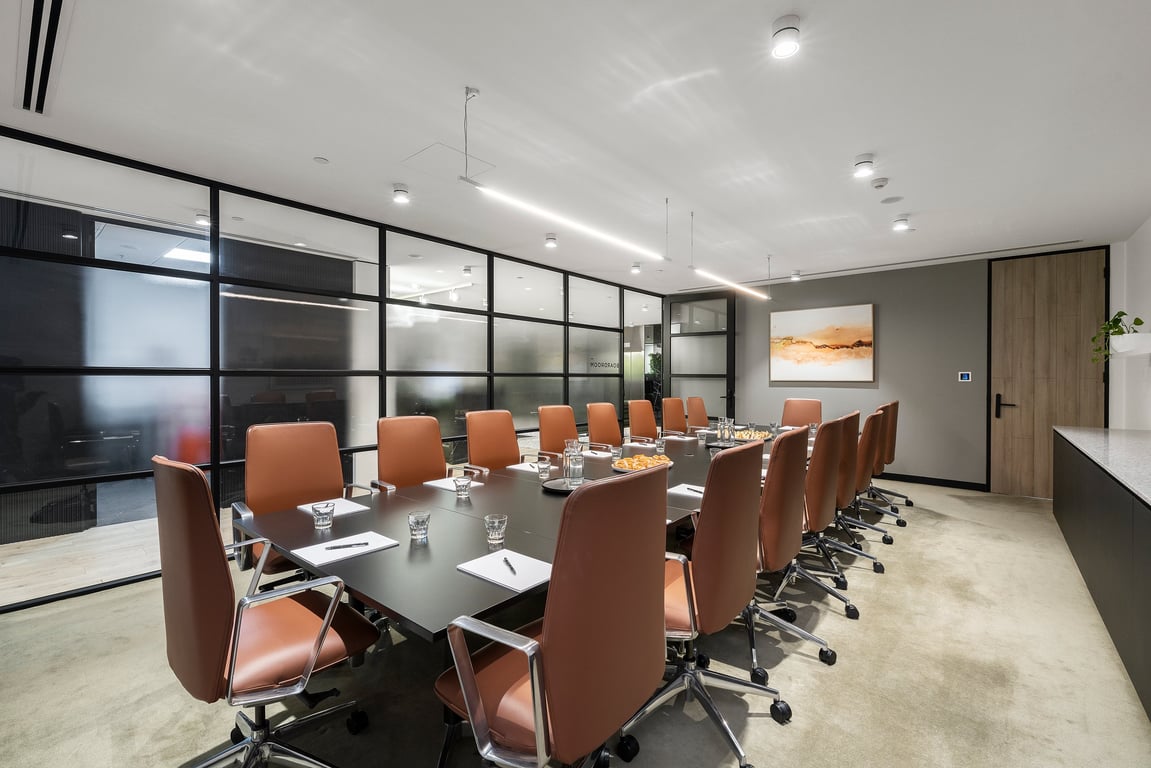 An interior shot of Boardroom
