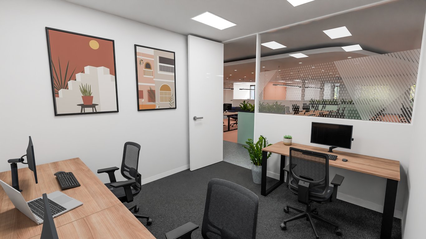 An interior shot of Suite 18