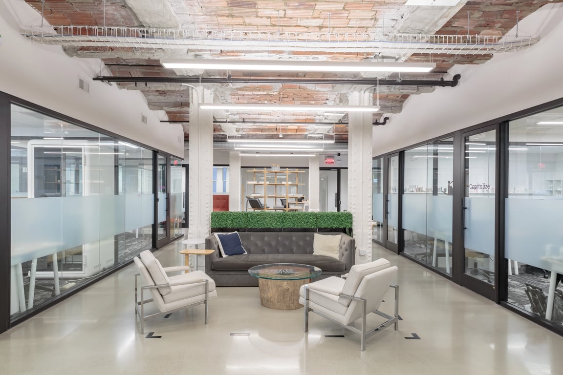 An interior shot of Industrious - Bryant Park off Fifth