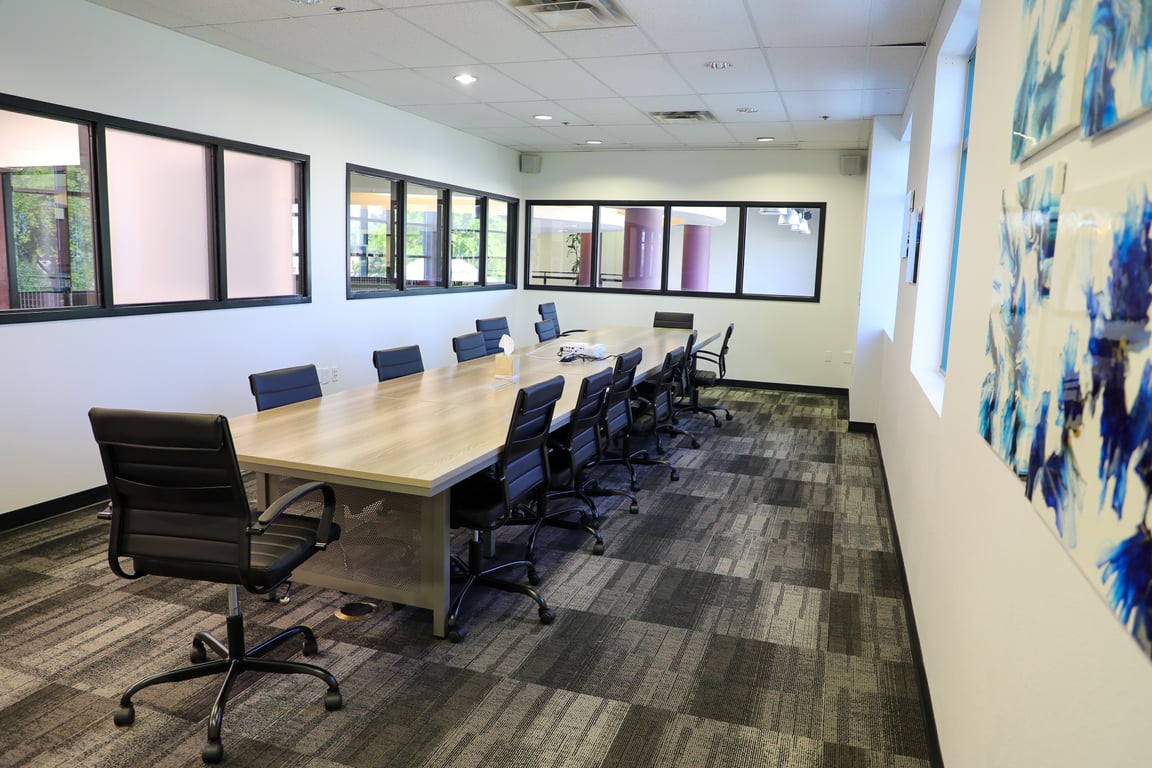 An interior shot of Large Boardroom