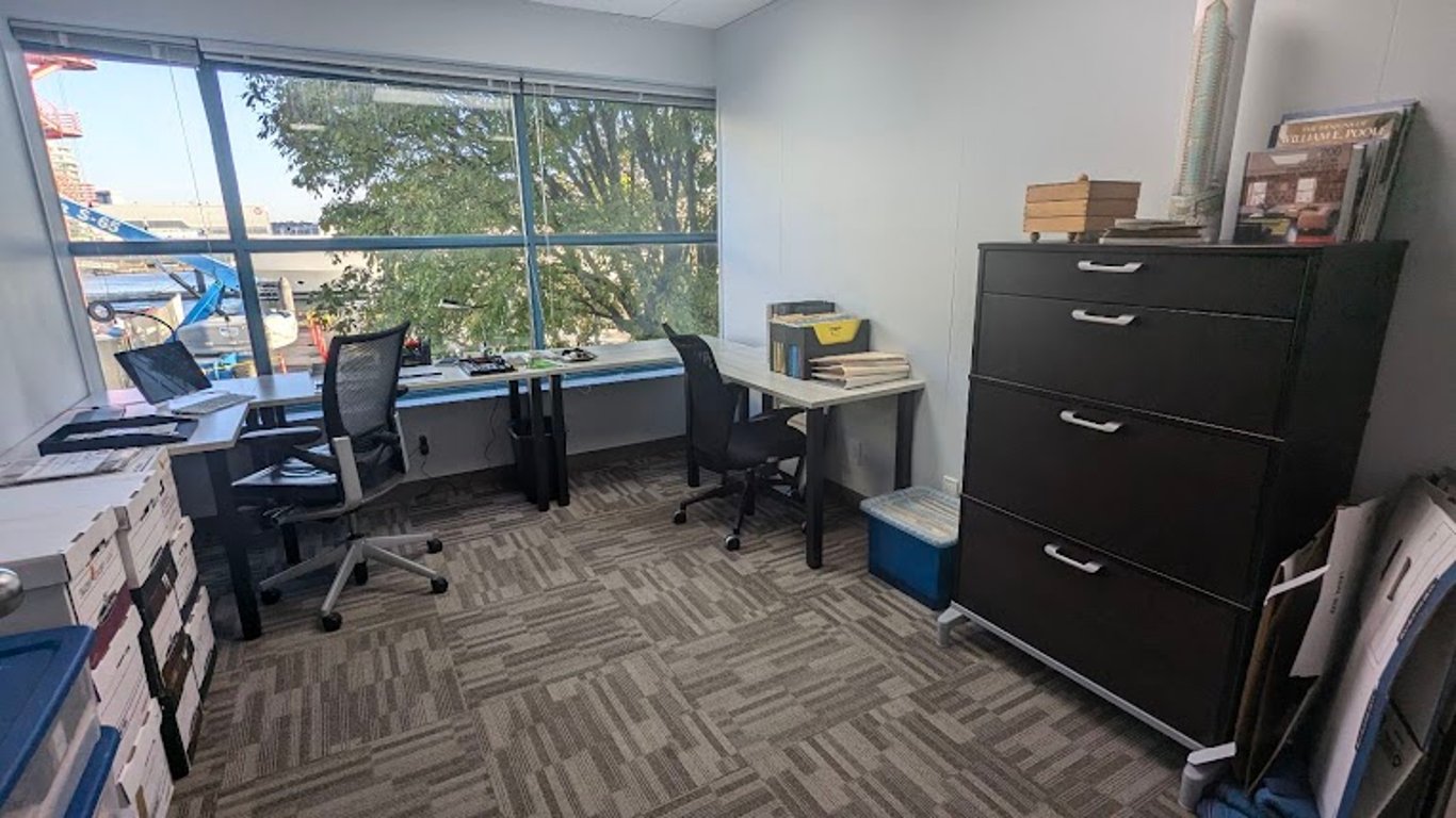 An interior shot of Suite 204- Private Window Office