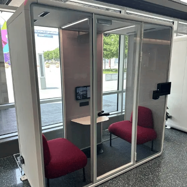 An interior shot of GWCC POD 2