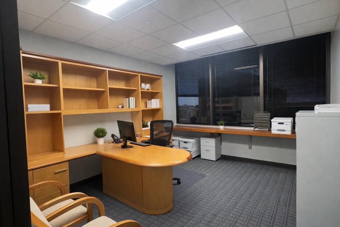 An interior shot of Exterior Private Office - 02