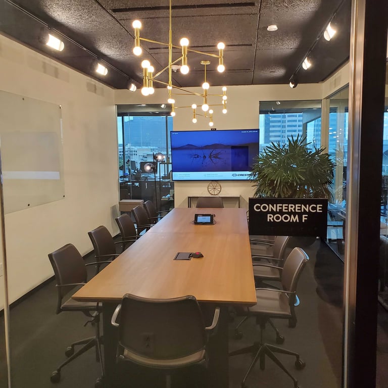 An interior shot of Conference F