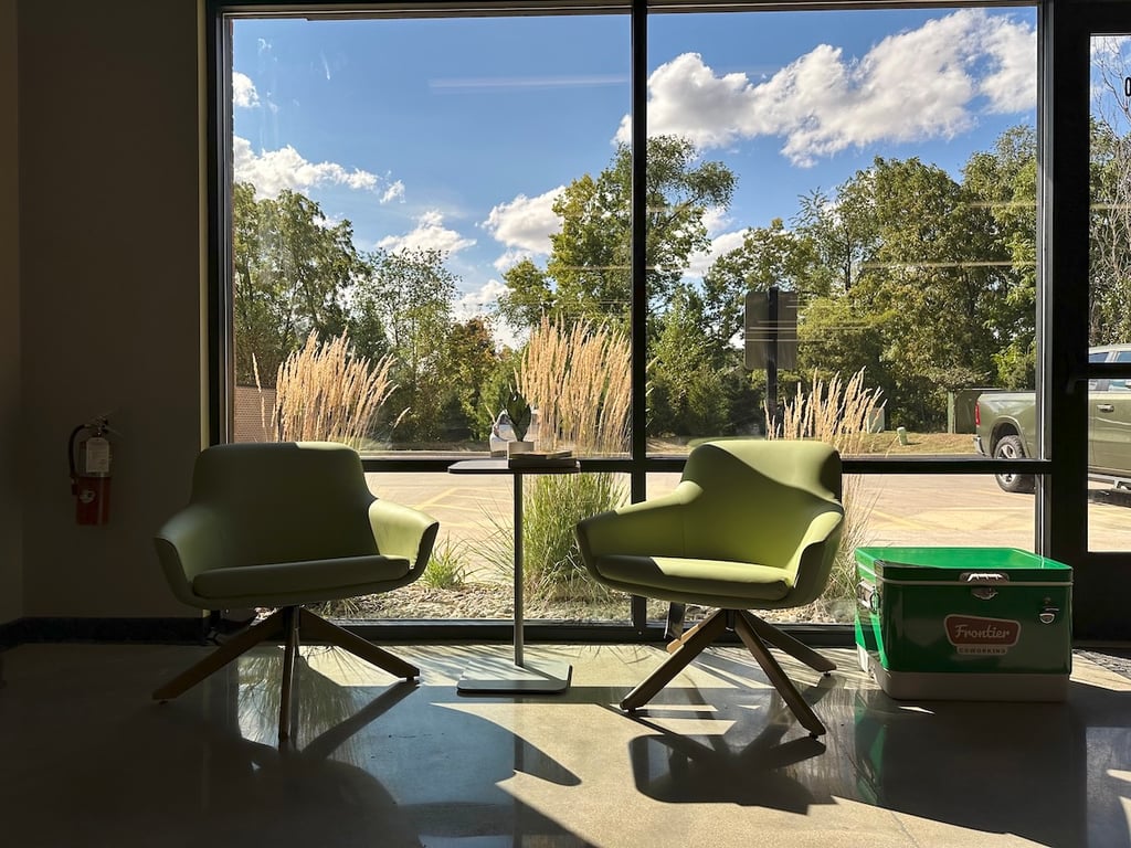 An interior shot of Frontier Coworking
