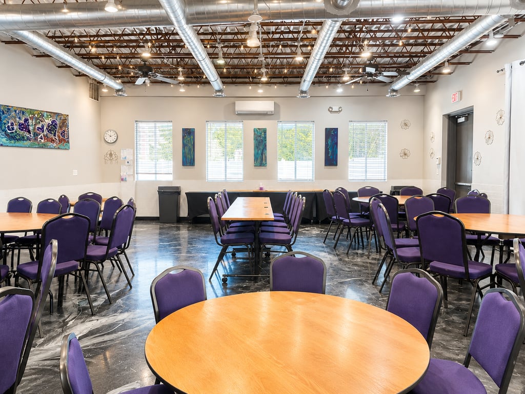 An interior shot of VIP  Training Room for up to 70