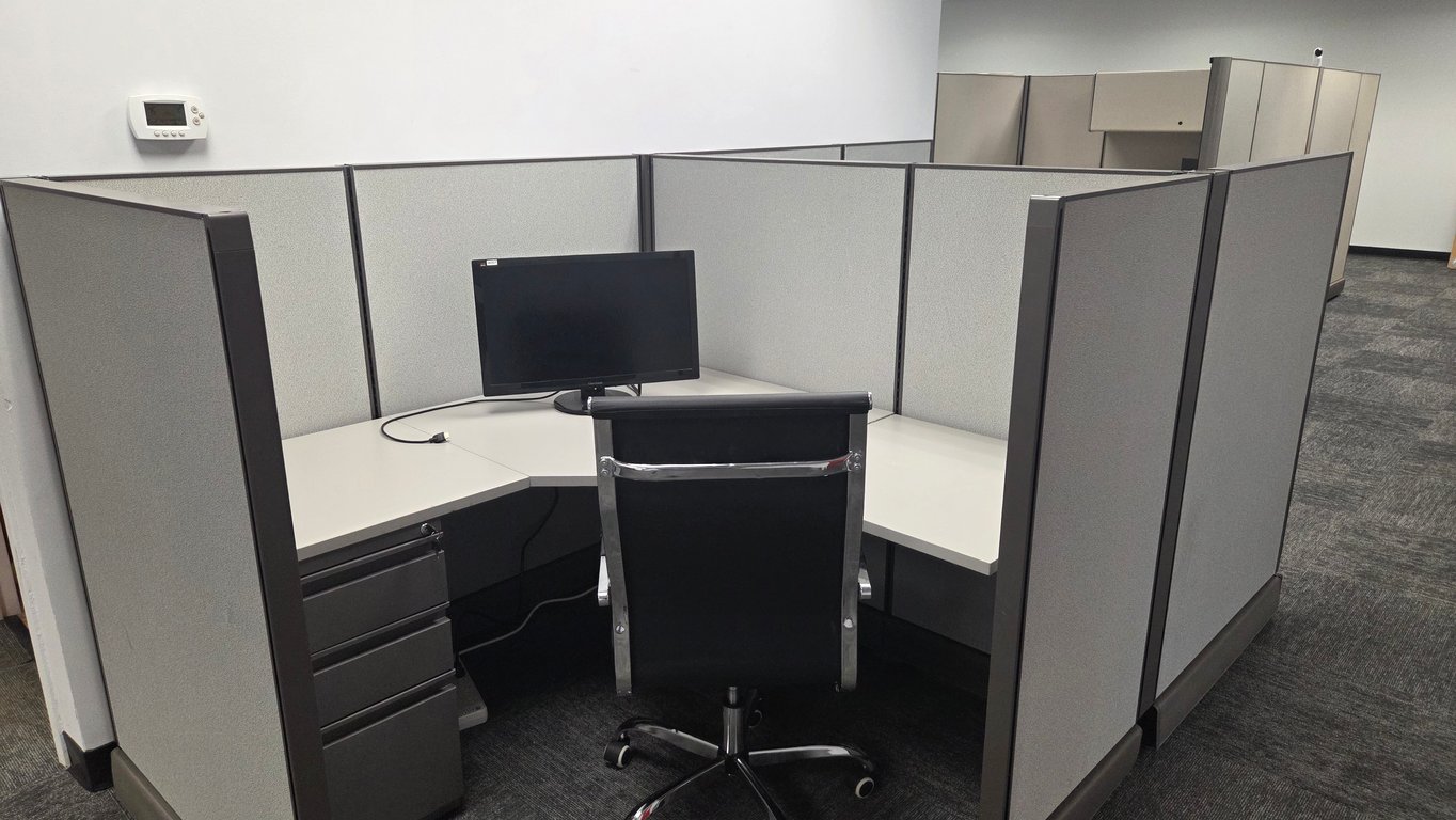 An interior shot of Cubicle Desk
