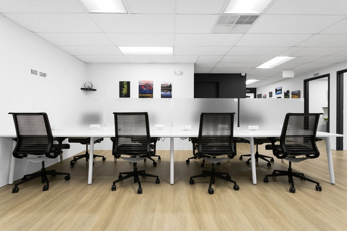 An interior shot of Flex Desks