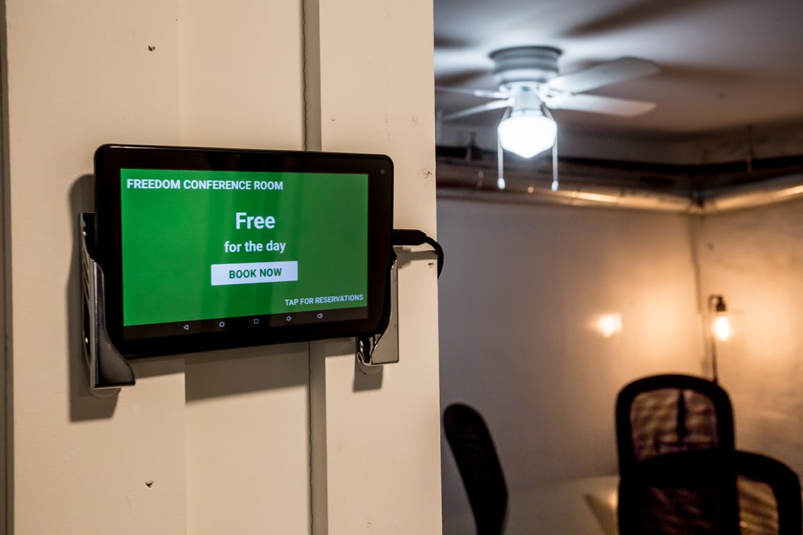 An interior shot of Freedom Conference Room