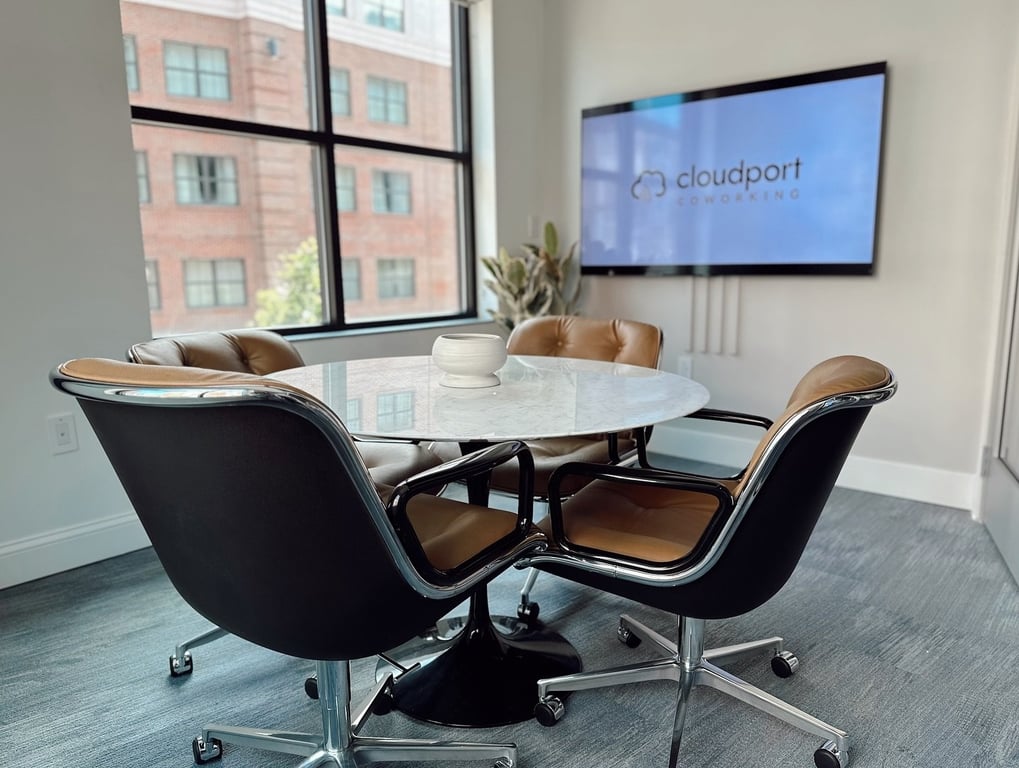 An interior shot of Cloudport Coworking Middle