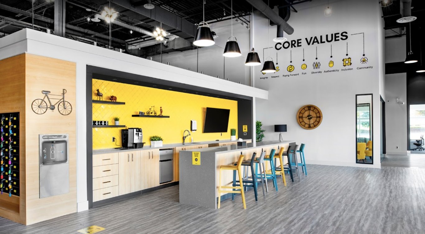 An interior shot of Venture X - Heartland