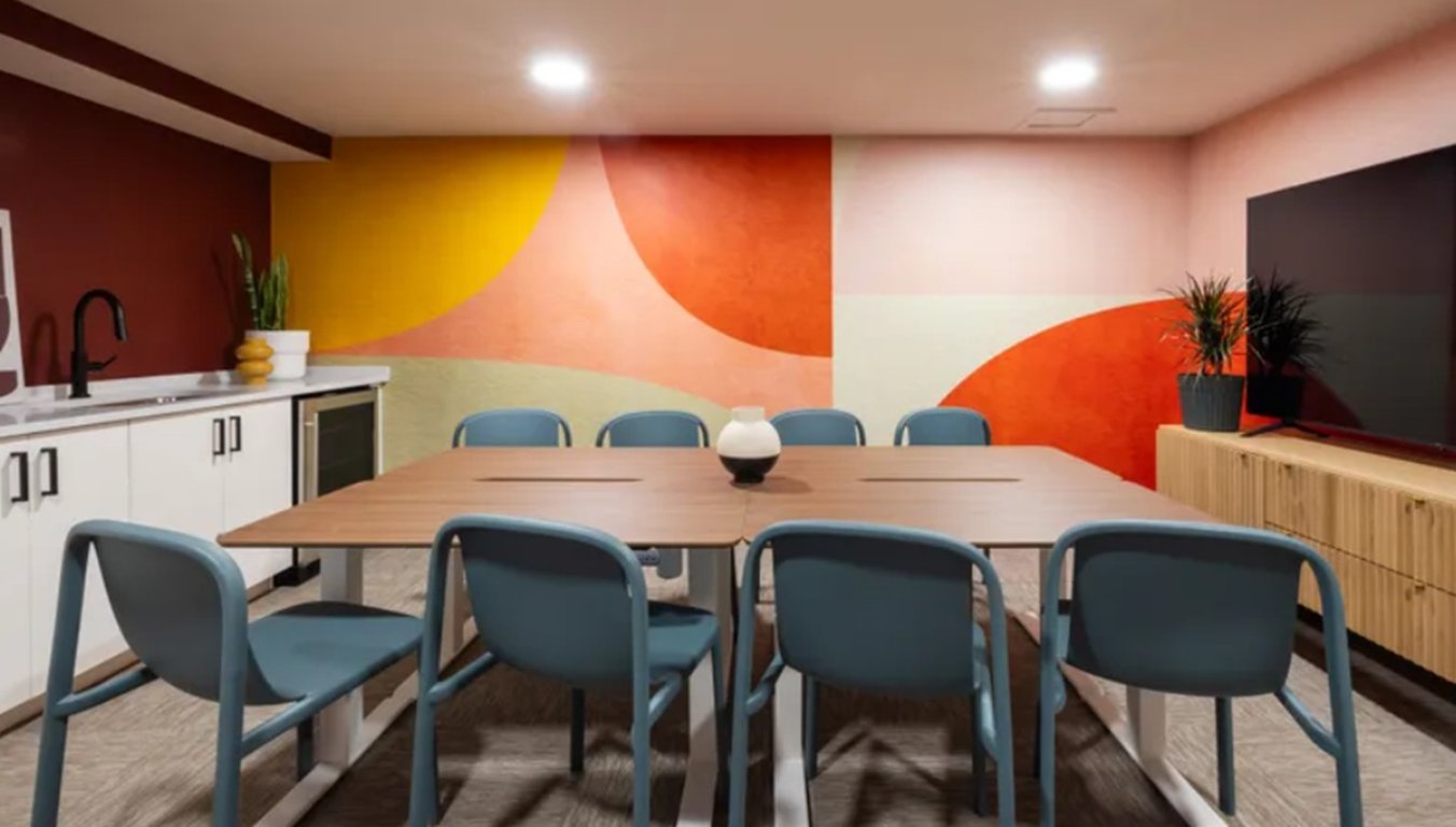 An interior shot of Dawn Staley Conference Room