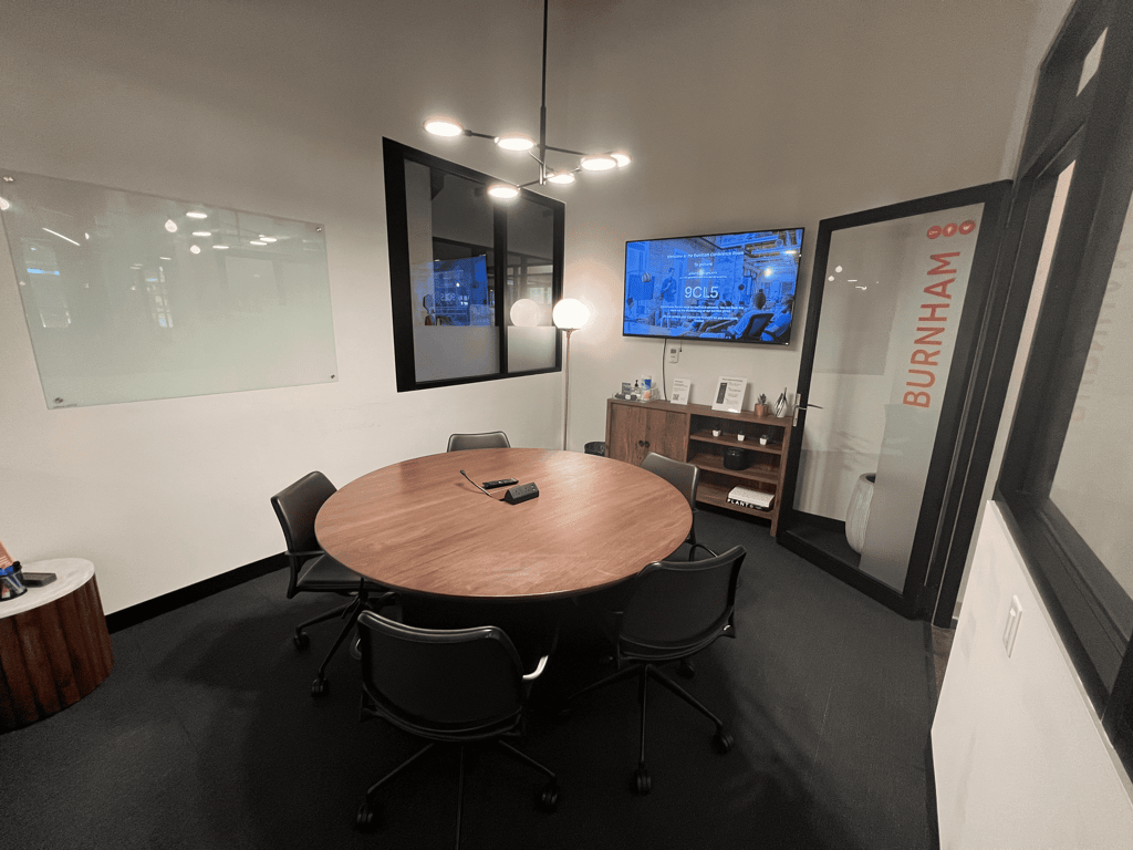 An interior shot of Burnham Conference Room