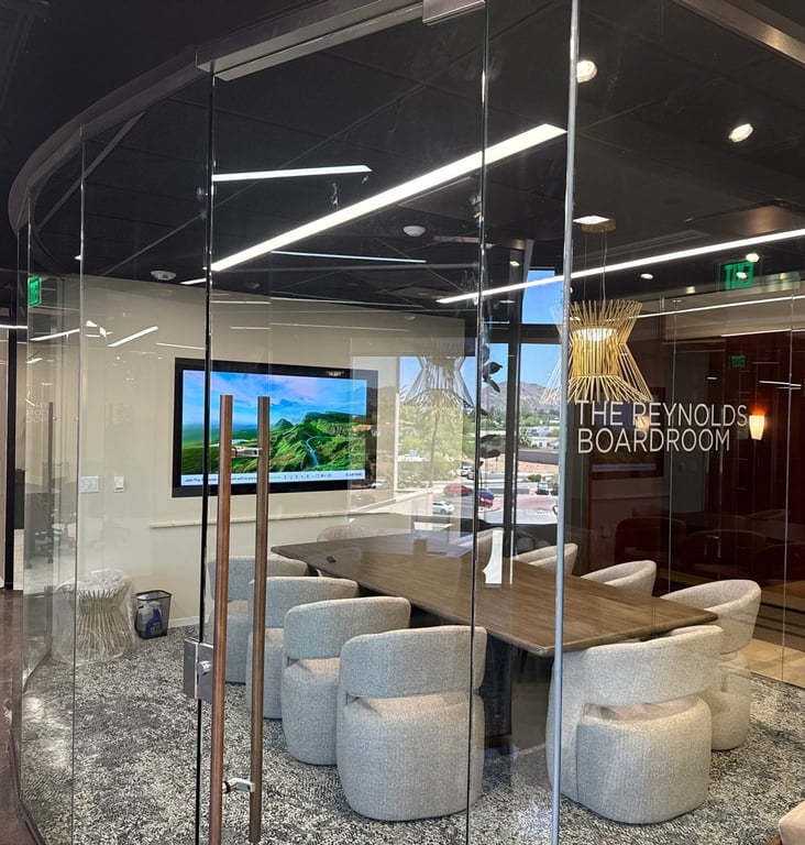 An interior shot of The Reynolds Boardroom