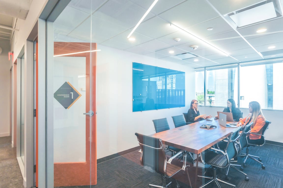 An interior shot of Conference Room 4
