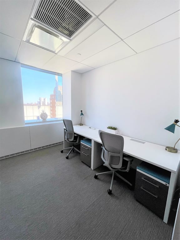 An interior shot of Two Person Day Office