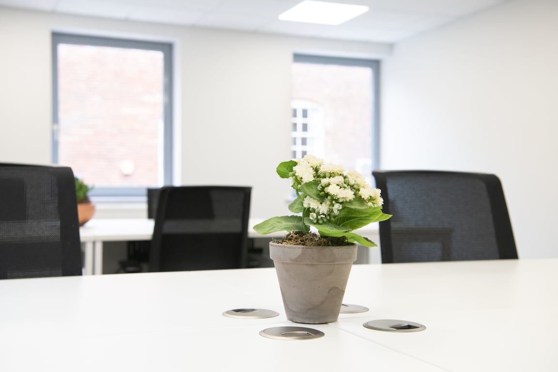 An interior shot of 3 Person Private Office
