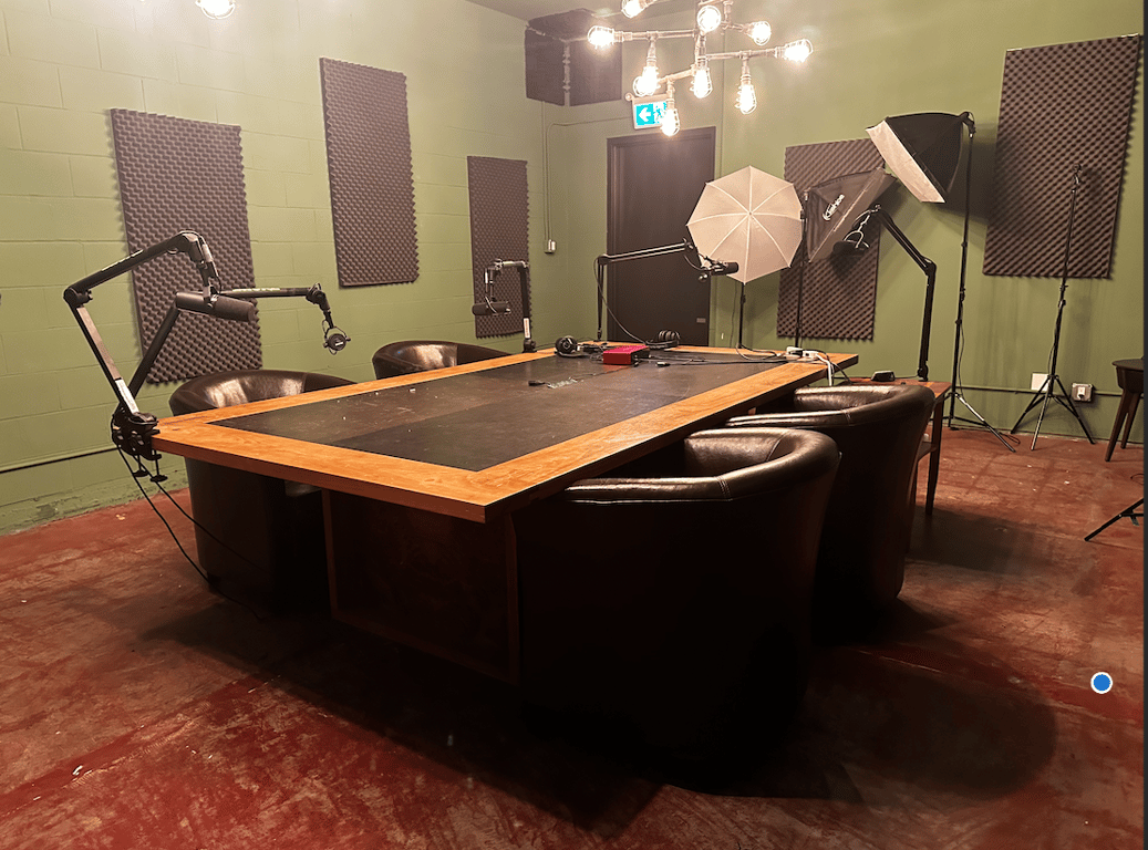 An interior shot of Studio w/ HQ audio equipment