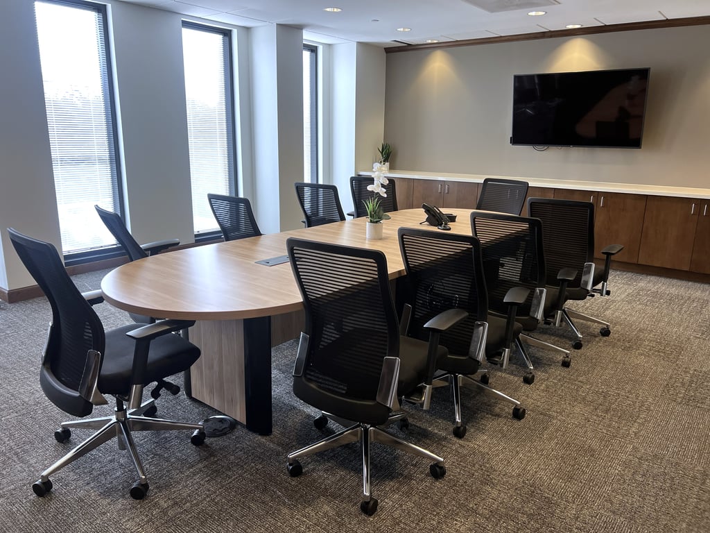 An interior shot of 12 Person Meeting Room