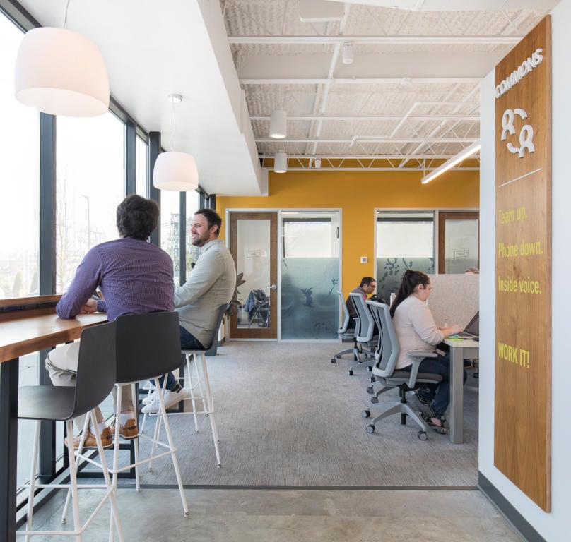 An interior shot of Workbar Burlington