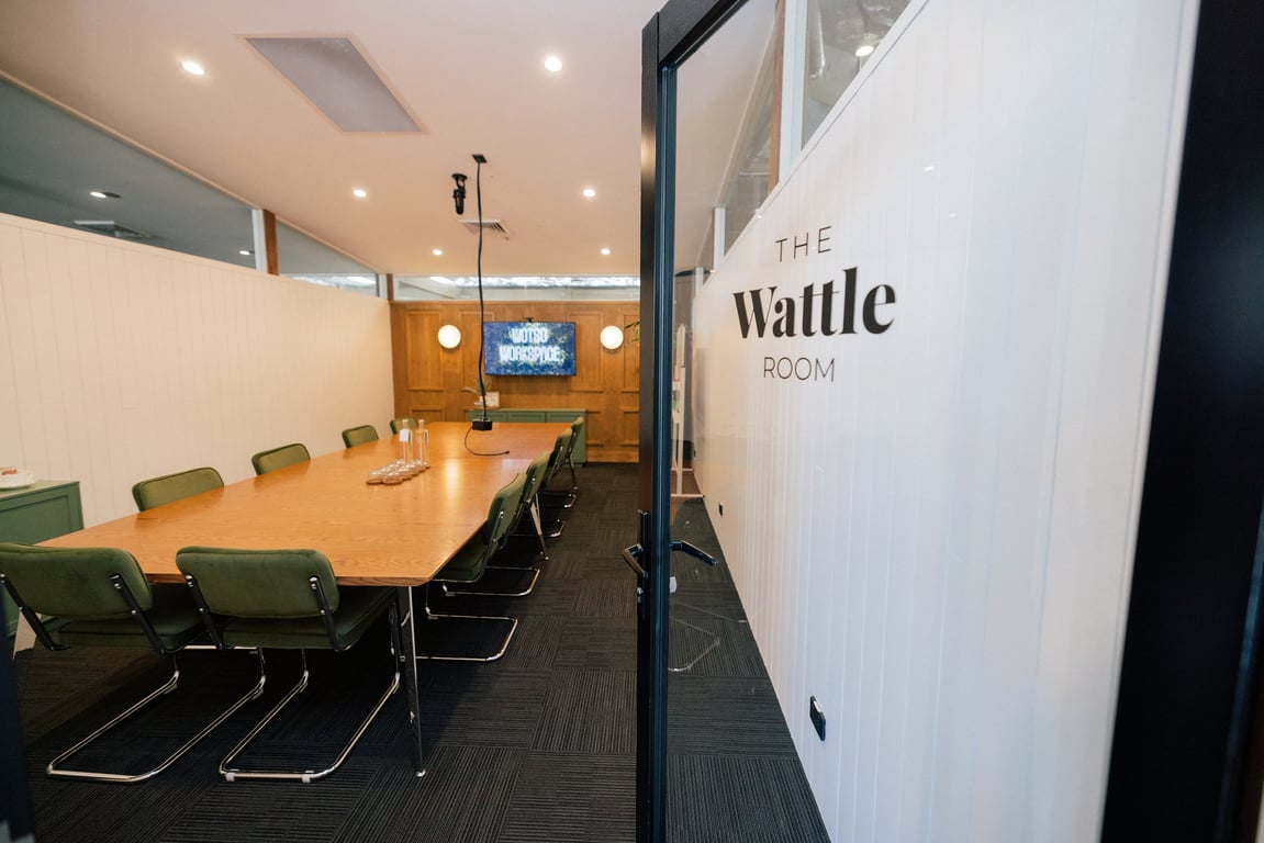 An interior shot of The Wattle Room