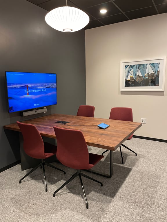 An interior shot of Conference Room F