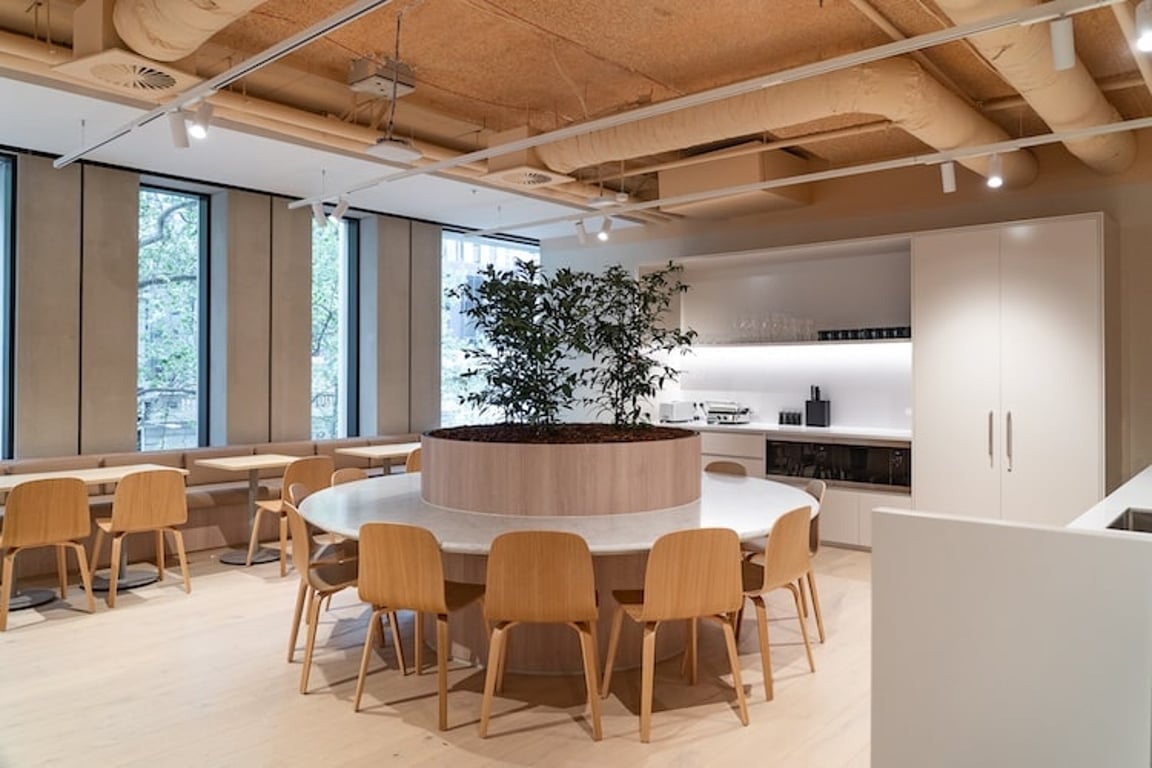 An interior shot of Hub - 555 Collins Exchange