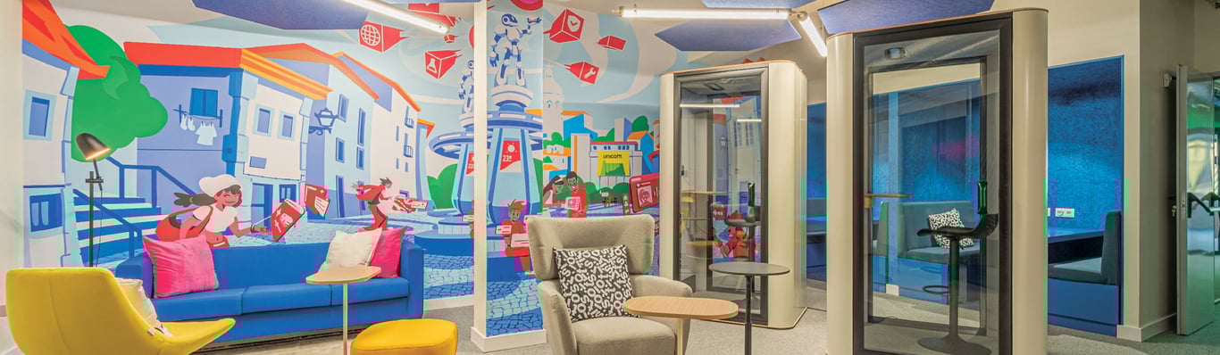 An interior shot of SITIO Hub AI, Alvalade