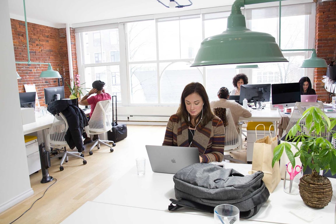 An interior shot of Daily Dedicated Desk
