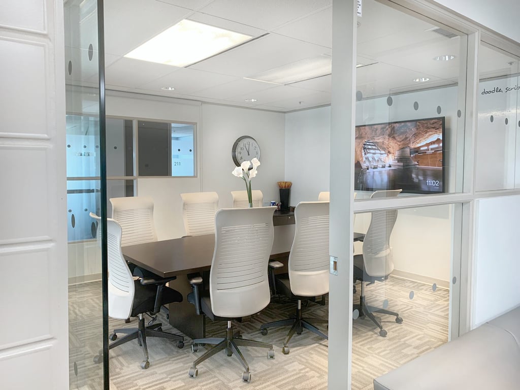 An interior shot of PROFESSIONAL BOARDROOM / MEETING SPACE