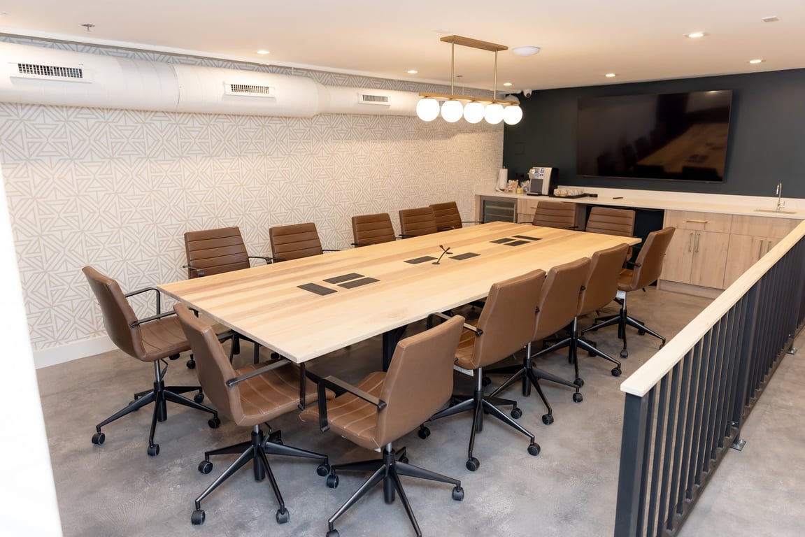 An interior shot of Spacious Boardroom