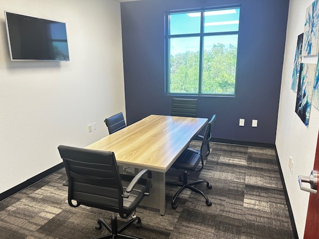 An interior shot of Small private office