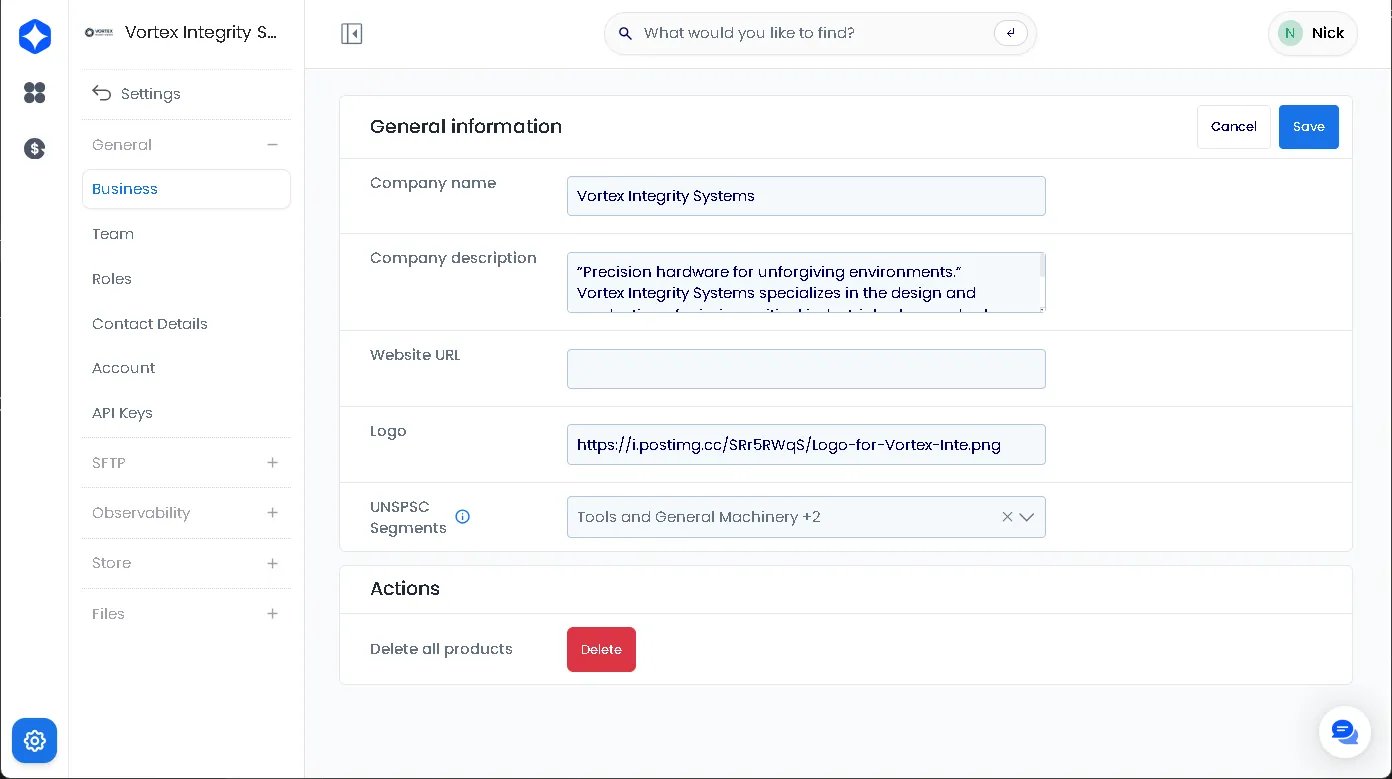 Entering General Information