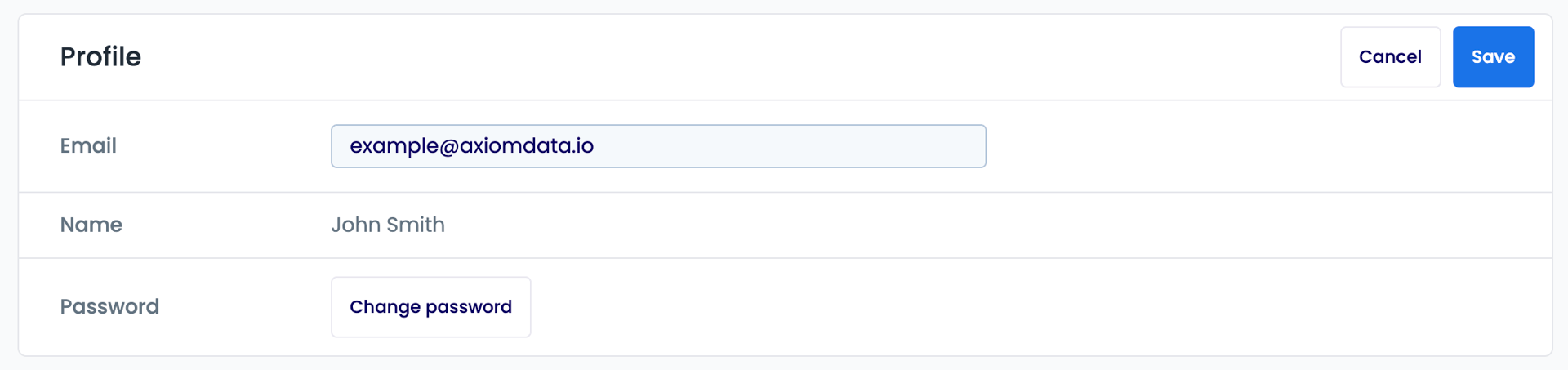 Clicking 'Change Password'