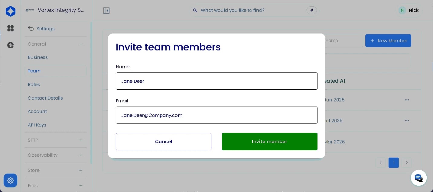 Invite Team Members