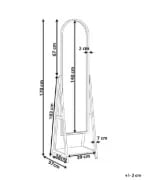 صورة .فيريتي مرآة أرضية- من الخشب الطبيعي.