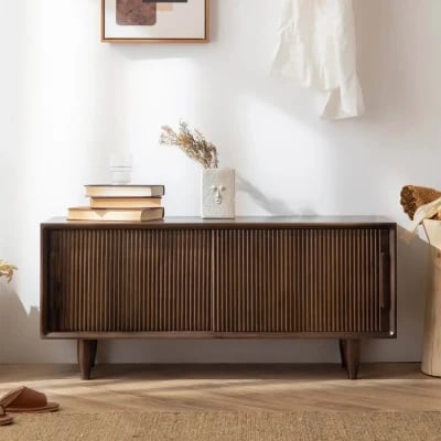 Ravello - Fluted Natural Wood Sideboard