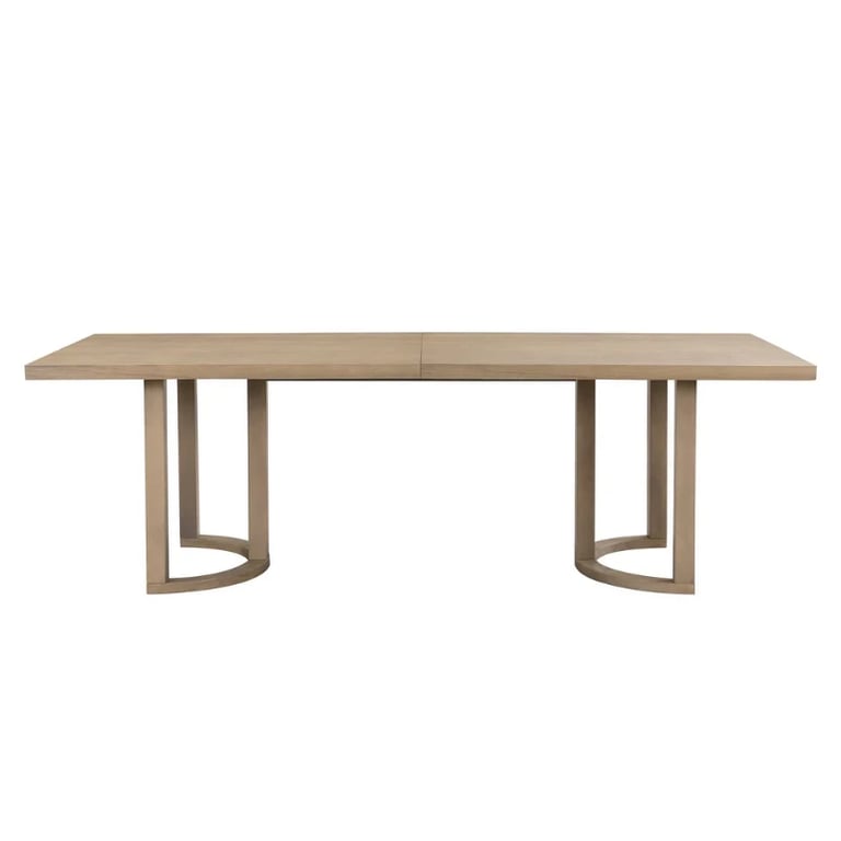 Lioren Dining Set – Natural Wood & Rattan