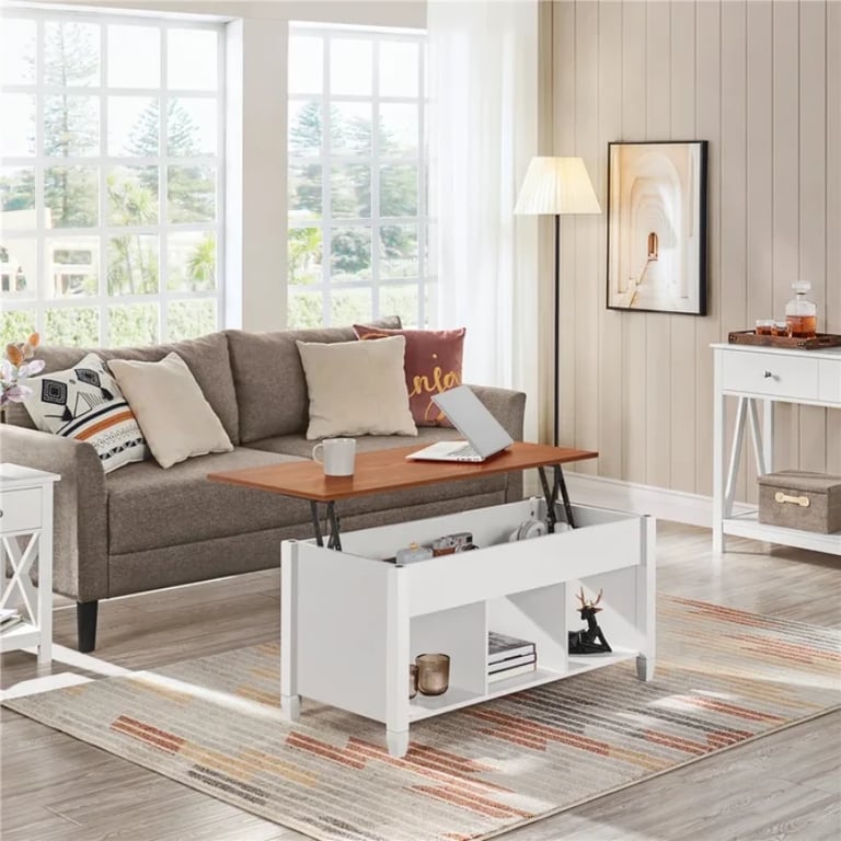Lemmons Lift Top 4 Legs Coffee Table with Storage