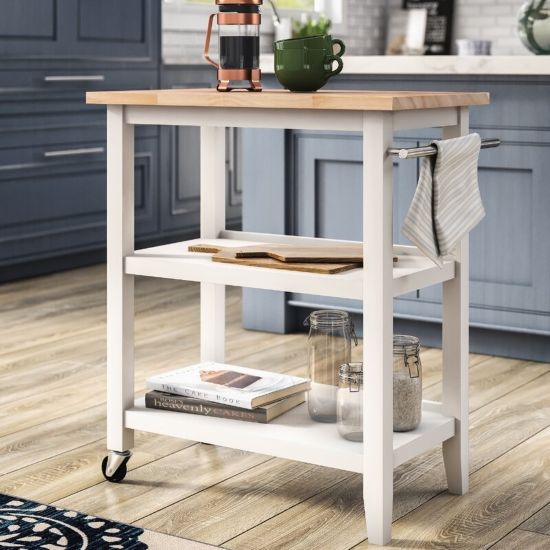 Ropa Solid Wood Kitchen Cart