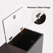 Picture of Monumo Natural Wood Side table  - 2 drawers