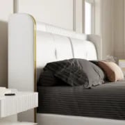 صورة سرير سيرينزو الحديث - خشب طبيعي